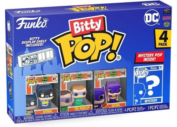 POP! Figures - DC Comics Bitty POP! DC Comics Season 1 4-pack met Mystery chase - 71314 Batman, The Riddler, Badgirl