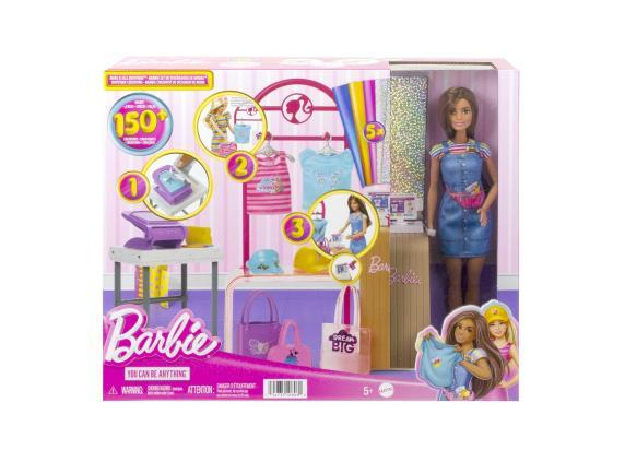 Barbie Barbie Maak- en verkoopboetiek speelset met pop