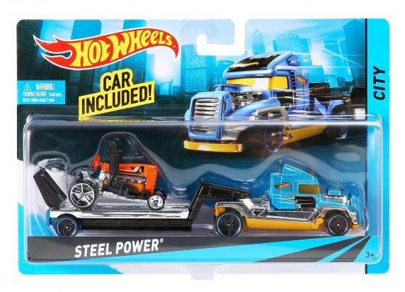 Hot Wheels Hot Wheels Super Rigs truck met auto - Cruisin' Illusion