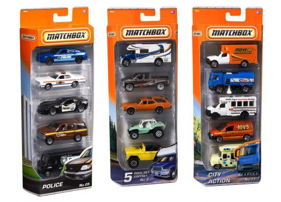 Matchbox 5-pack autootjes - GVY43 - City Adventure