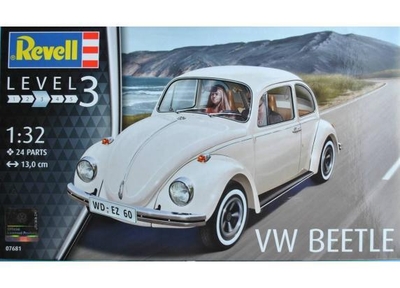 Revell Modelbouwpakket Auto - 07681 Volkswagen VW Kever Plastic - 1:32 -