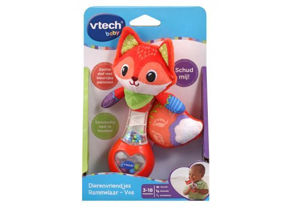 VTech Dierenvriendjes Rammelaar Vos - Baby Speelgoed - Educatief Baby Speelgoed - Bijting - Van 3 tot 12 Maanden