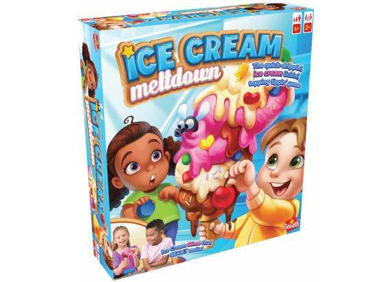 Goliath Ice Cream Meltdown - Actiespel - Kinderspel - Versier het ijsje met alle toppings voor het ijs-slijm smelt!