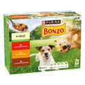 Bonzo met rund, kip, lam in gelei maaltijdzakjes natvoer hond 8 dozen (96 x 85 g) - natvoer honden - hondenbrokken - natvoer honden