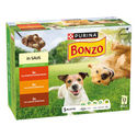 Bonzo met rund, kip, lam in saus maaltijdzakjes natvoer hond 8 dozen (96 x 85 g) - natvoer honden - hondenbrokken - natvoer honden