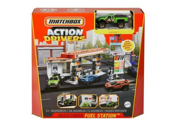 Matchbox Action Drivers - Benzinestation Speelset