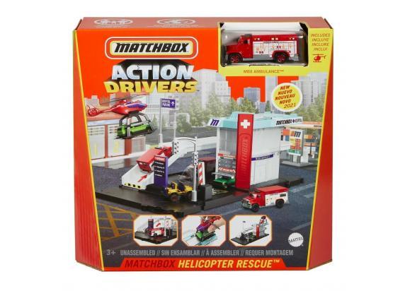 Matchbox Action Drivers - Helicopter Rescue Speelset