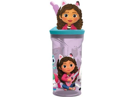 - Gabby's Poppenhuis Gabby's Dollhouse 3D figuurbeker met rietje 360ml