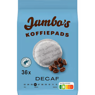 Jumbo's Koffiepads Decaf 36 Stuks