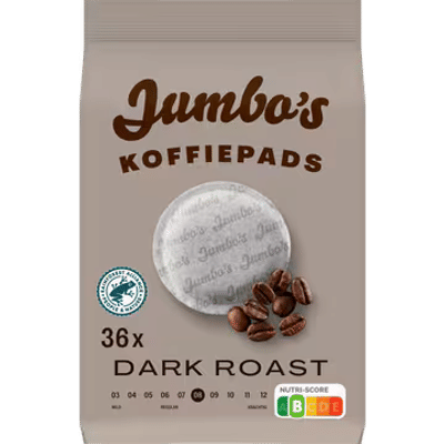 Jumbo's Koffiepads Dark Roast 36 Stuks