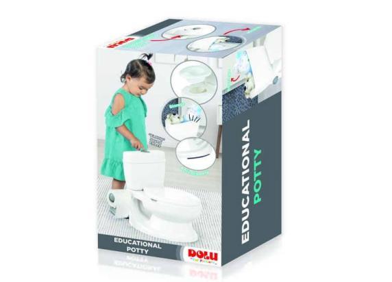 Dolu Educatief Kinder Toilet met Geluid - Wit