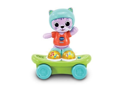 VTech Dierenvriendjes Kato, de Skateboard Kat - Educatief Speelgoed - Cijfers, Tellen en Muziek - Van 1 tot 3 Jaar
