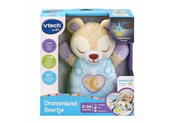 VTech Baby Dromenland Beertje - Interactieve Knuffel - Educatief Speelgoed - Van 1 tot 3 Jaar - Blauw