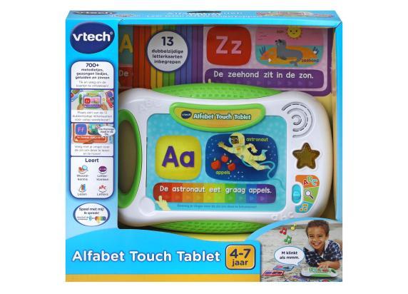 VTech Alfabet Touch Tablet Leercomputer - Kindertablet - Interactief & Educatieve Tablet - Cadeau - Kinderspeelgoed 4 Jaar