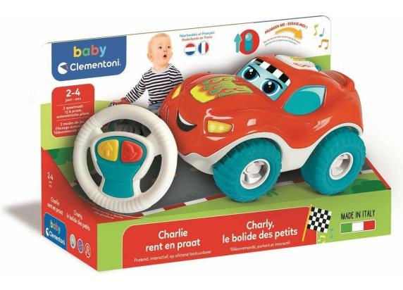 Baby Clementoni - Charlie de Pratende Auto - Educatief Speelgoed - Bestuurbare Auto - 2-4 jaar