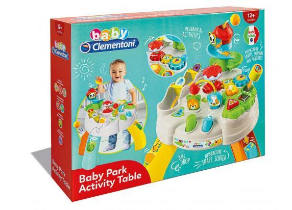 Baby Clementoni - Interactieve Activiteitentafel - Activity Center - Speeltafel - met Blokken, Ballen en Glijbaan - 10-36 maanden