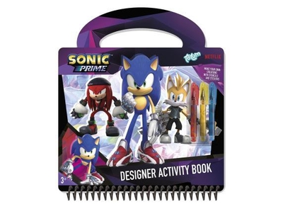 Sonic Totum designer doeboek, tekenen, stickeren, schrijven vakantieboek 25 delig incl. stickers en sjablonen