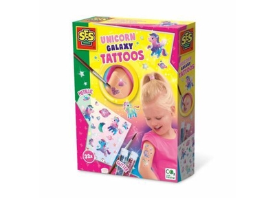 SES - Galaxy - Unicorn tattoos - metallic effect - cosmetisch getest - met biologisch afbreekbare glitters
