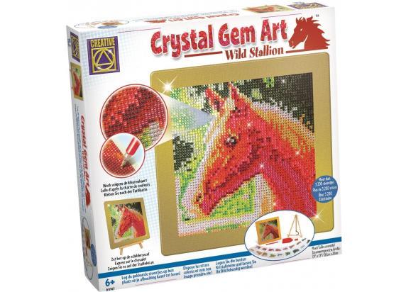 Small World Crystal Gem Art Wild Stallion