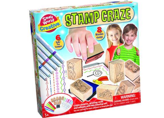 Small World Stamp Craze houten stempels maken