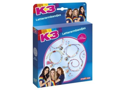 K3 4 Letter armbandjes maken Totum sieradenset Studio 100 knutselset creatief speelgoed Studio 100