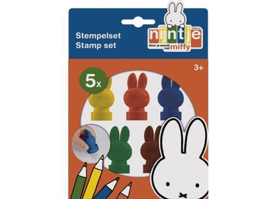 Nijntje stempels, 5 stuks zelf inktend, stempelen, stempelset - creatief peuter kleuter speelgoed - Bambolino Toys knutselen junior