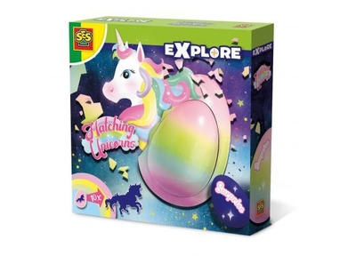 SES - Explore - Unicorn uitbroeden - verrassingsei met groeiende eenhoorn - unicorn speelgoed
