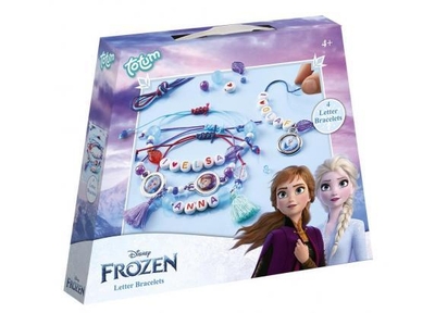 Disney Frozen Totum 4 letter armbandjes maken knutselpakket sieraden set vriendschaps armbandjes creatief met Anna en Elsa cadeauttip knutselen