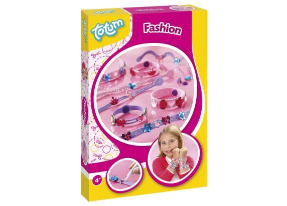 Totum Fashion - 8 Foam armbandjes maken - met glitter en vlinder- hart- en bloemfiguren - sieraden knutselen - cadeautip