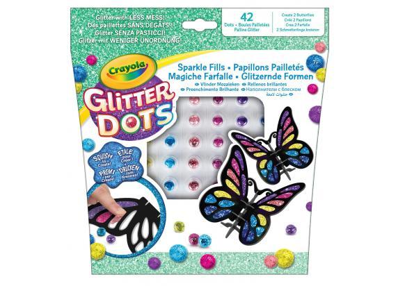 Crayola Glitter Dots 3D Mozaïeken Vlinders