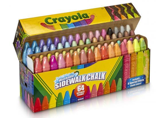 Crayola Crayola Afwasbaar stoepkrijt 64st