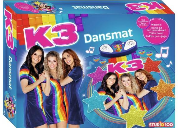 K3 dansmat - met fragmenten van 4 K3 liedjes - 2 leuke spelvarianten