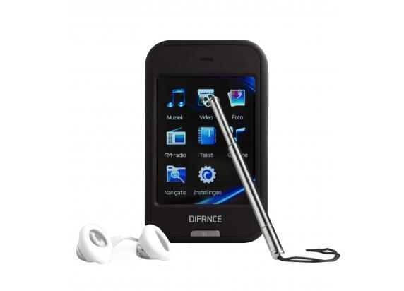 Difrnce Difrnce MP2410 4GB Zwart 2,4" Touchscreen - MP4 sp