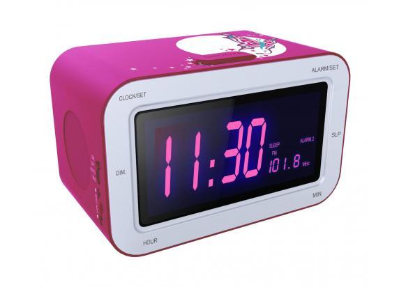 BigBen Interactive Radiowekker Roze met vlinder