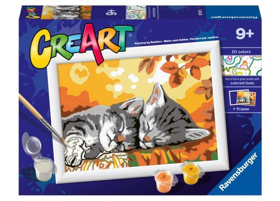 Ravensburger CreArt Autumn Kitties - Schilderen op nummer voor kinderen