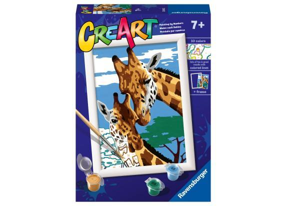 Ravensburger CreArt Cute Giraffes - Schilderen op nummer voor kinderen