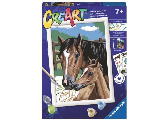 Ravensburger CreArt Foaling Around - Schilderen op nummer voor kinderen