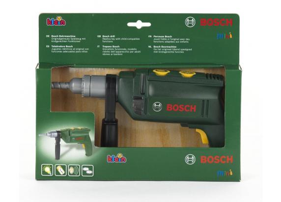 Klein Toys Bosch boormachine - 24.5x15x4 cm - incl. licht- en geluidseffecten - groen rood