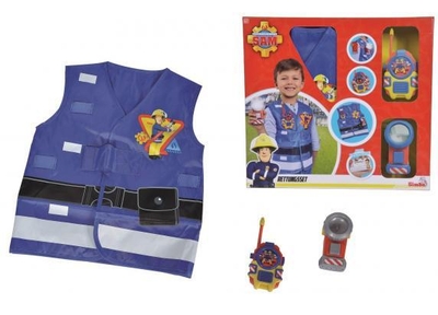 Simba - Brandweerman Sam - Brandweerman reddingsset - Verkleedset - Speelgoedpolitieset - Vanaf 3 jaar