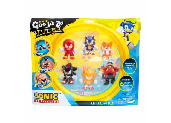 - Sonic The Hedgehog Heroes Of Goo Jit Zu Sonic Minis 6-Pack