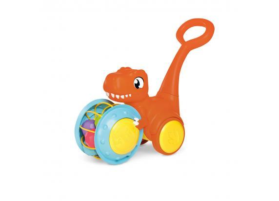 TOMY Pic & Push T-Rex Loopwagen - Peuterspeelgoed - Looptrainer