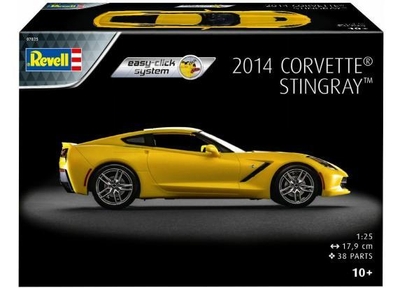 1:25 Revell 07825 Corvette Stingray 2014 - Easy Click Plastic Modelbouwpakket