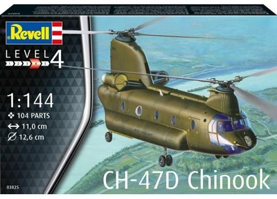 Revell Modelbouwpakket Militaire voertuigen - 03825 CH-47D Chinook Heli Plastic - 1:144 - Modelbouw