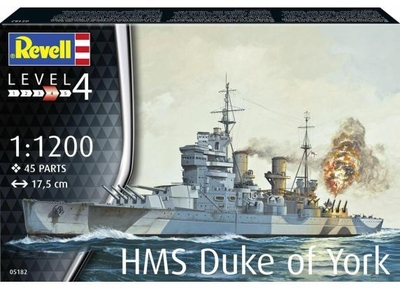 Revell Modelbouwpakket Schepen - 05182 Battleship HMS Duke of York Plastic - 1:1200 -