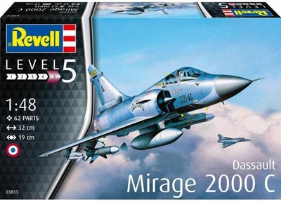 Revell Modelbouwpakket Militaire voertuigen - 03813 Dassault Mirage 2000C Plane Plastic - 1:48 -