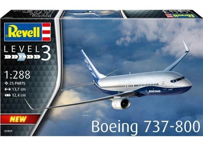 Revell Modelbouwpakket Vliegtuigen - 03809 Vliegtuig Boeing 737-800 Plastic - 1:288 - Modelbouw