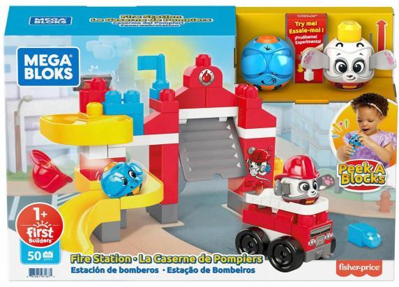 Fisher Price Mega Blocks Peek A Blocks brandweerkazerne