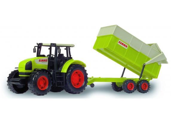 Dickie Toys Claas -  Tractor & Aanhangwagen - 57 cm - Speelgoedvoertuig