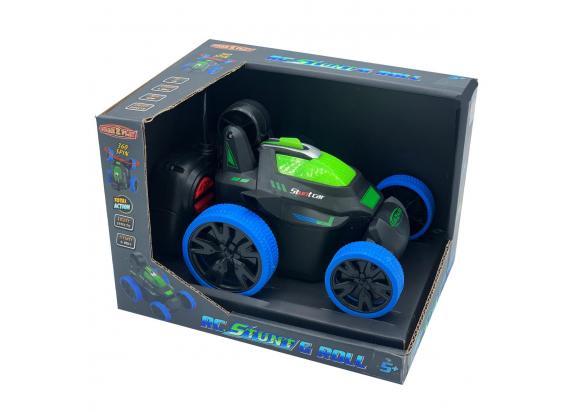 Gear2Play RC Stunt & Roll Stuntauto blauw - Bestuurbare auto