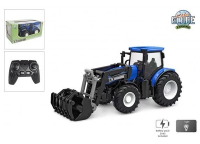 Kids Globe RC Tractor met Frontlader - Blauw